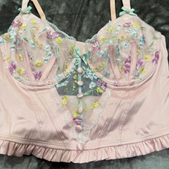 New! For Love & Lemons Midsummer Floral Bustier 31258 - Picture 7 of 15